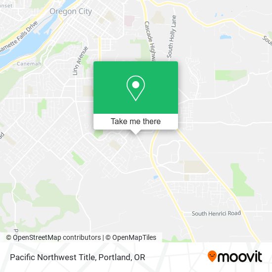 Mapa de Pacific Northwest Title