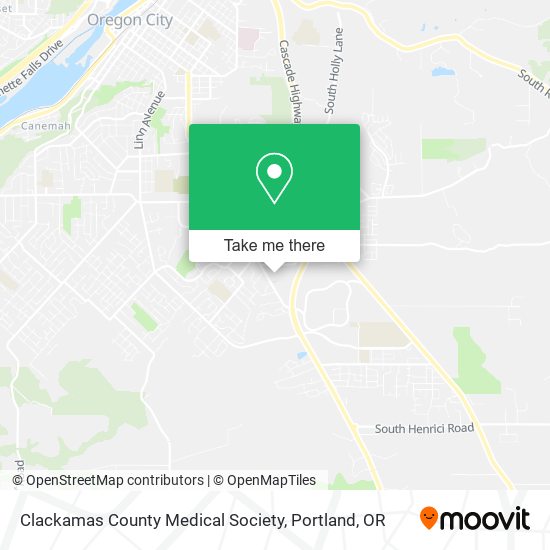 Mapa de Clackamas County Medical Society