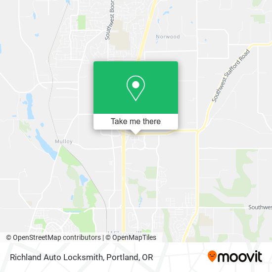 Richland Auto Locksmith map