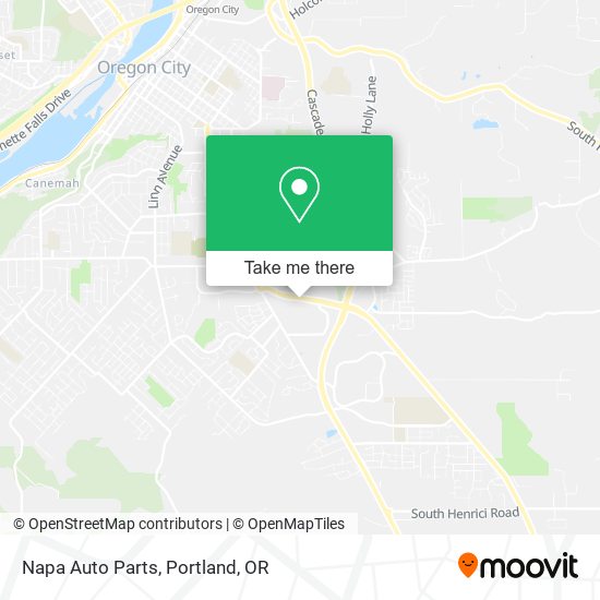 Napa Auto Parts map