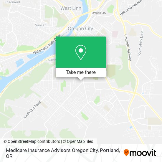 Medicare Insurance Advisors Oregon City map