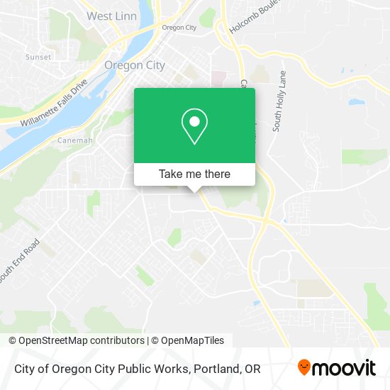 City of Oregon City Public Works map