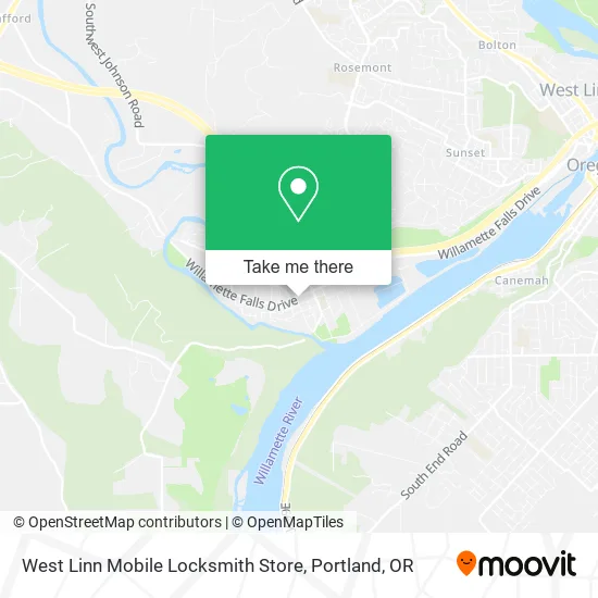 Mapa de West Linn Mobile Locksmith Store