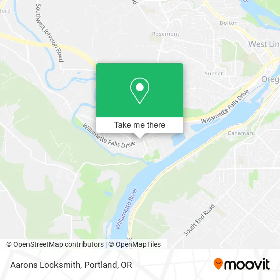 Mapa de Aarons Locksmith