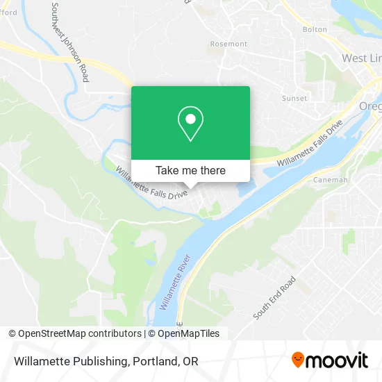 Mapa de Willamette Publishing