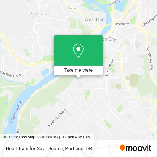 Heart Icon for Save Search map