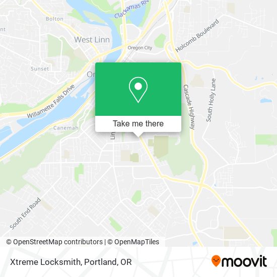Mapa de Xtreme Locksmith