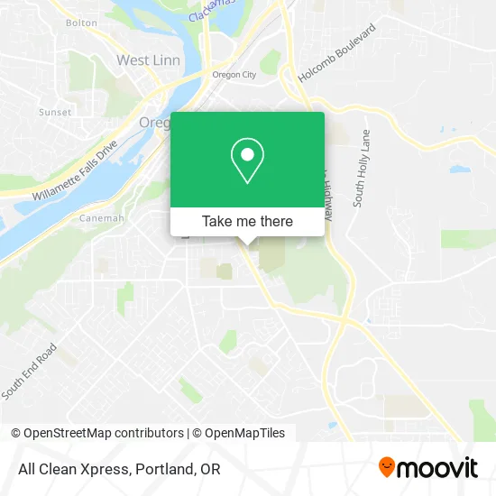All Clean Xpress map