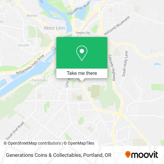 Generations Coins & Collectables map