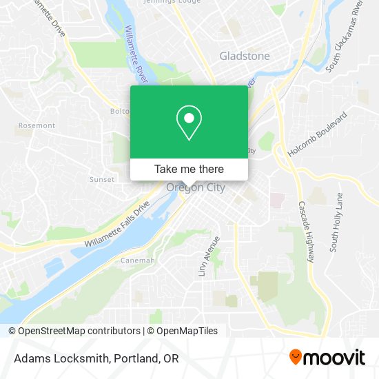 Mapa de Adams Locksmith