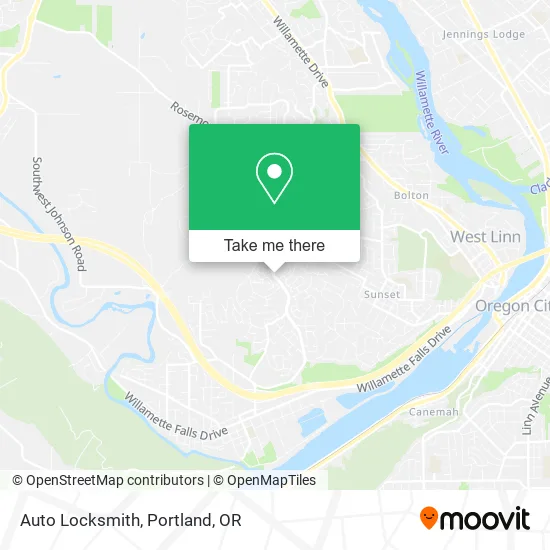 Mapa de Auto Locksmith