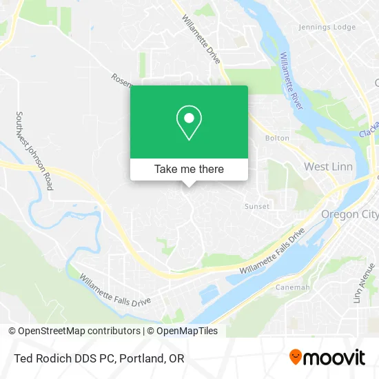 Mapa de Ted Rodich DDS PC