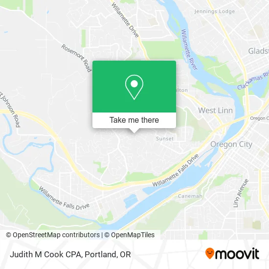 Judith M Cook CPA map