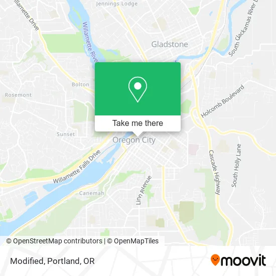 Modified map