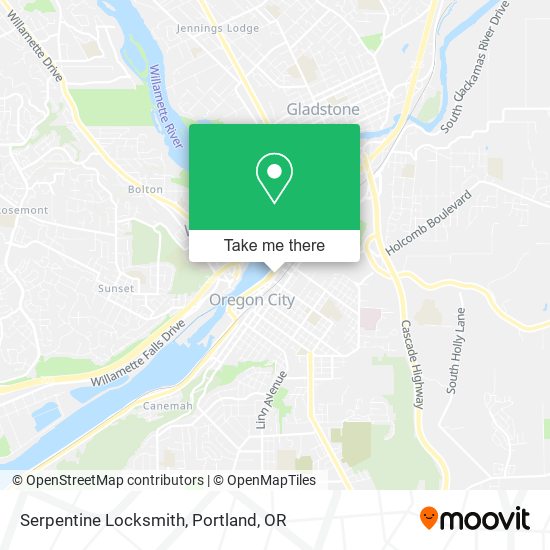 Serpentine Locksmith map