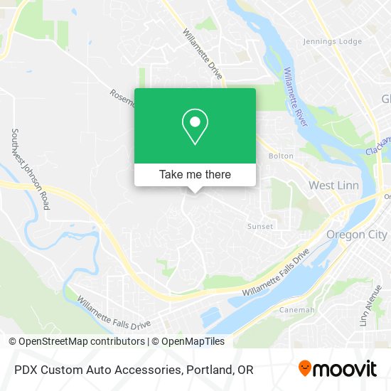 PDX Custom Auto Accessories map