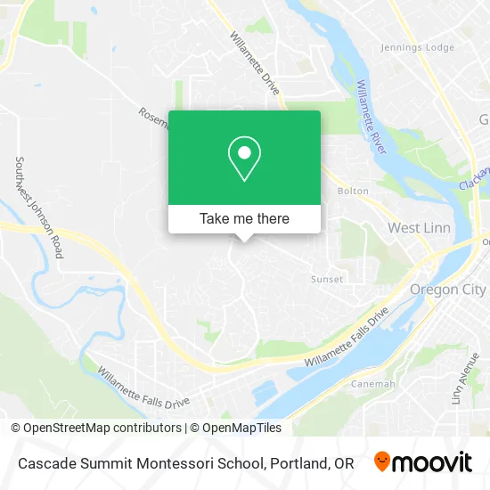 Mapa de Cascade Summit Montessori School