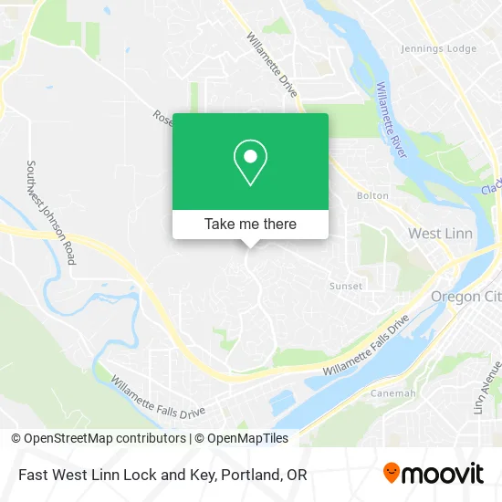Mapa de Fast West Linn Lock and Key
