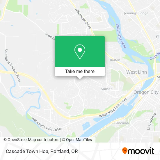 Mapa de Cascade Town Hoa