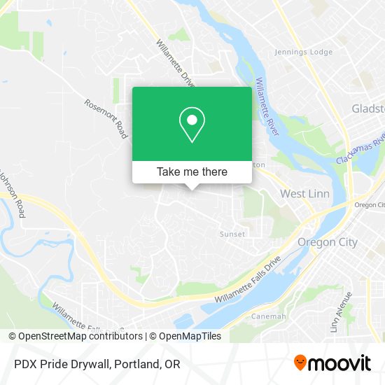 Mapa de PDX Pride Drywall