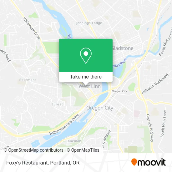 Foxy's Restaurant map