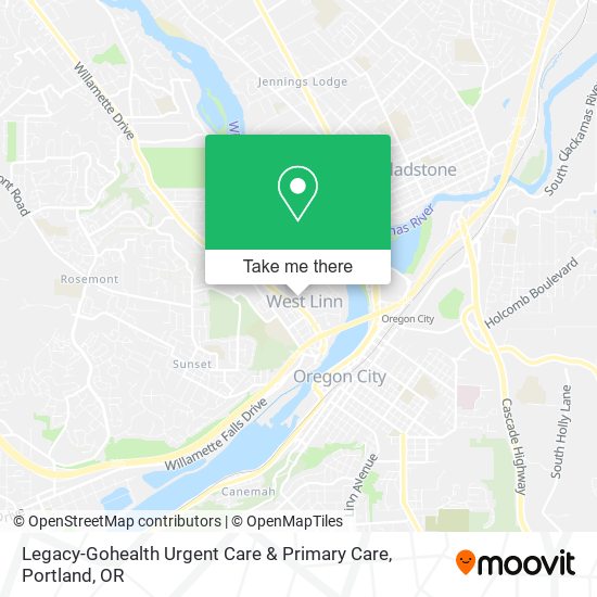Legacy-Gohealth Urgent Care & Primary Care map