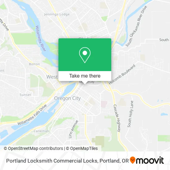Mapa de Portland Locksmith Commercial Locks