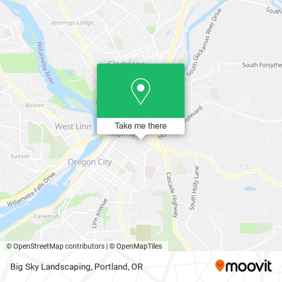 Big Sky Landscaping map
