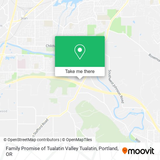 Family Promise of Tualatin Valley Tualatin map