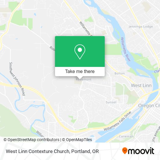 Mapa de West Linn Contexture Church