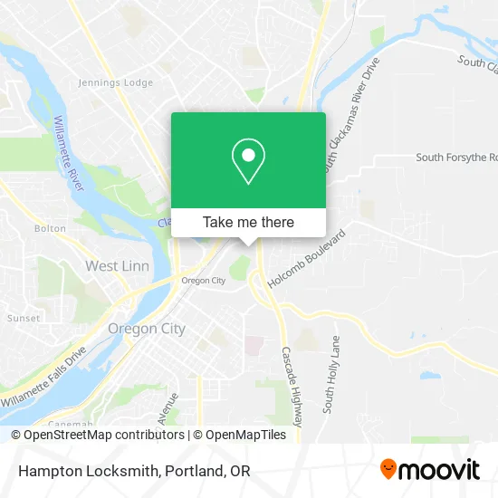 Hampton Locksmith map