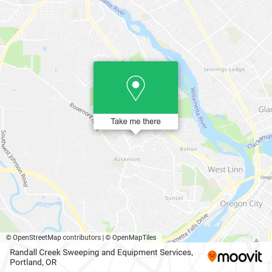 Randall Creek Sweeping and Equipment Services map