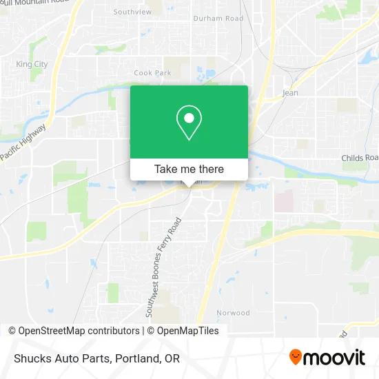 Shucks Auto Parts map