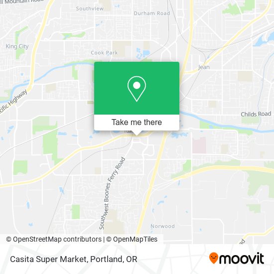 Casita Super Market map