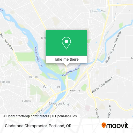 Gladstone Chiropractor map