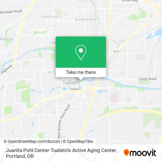 Juanita Pohl Center-Tualatin's Active Aging Center map