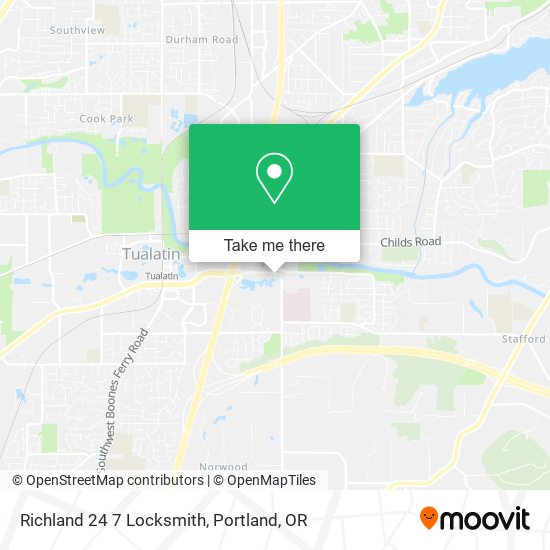 Mapa de Richland 24 7 Locksmith