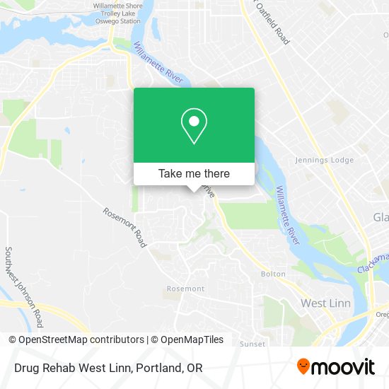 Drug Rehab West Linn map