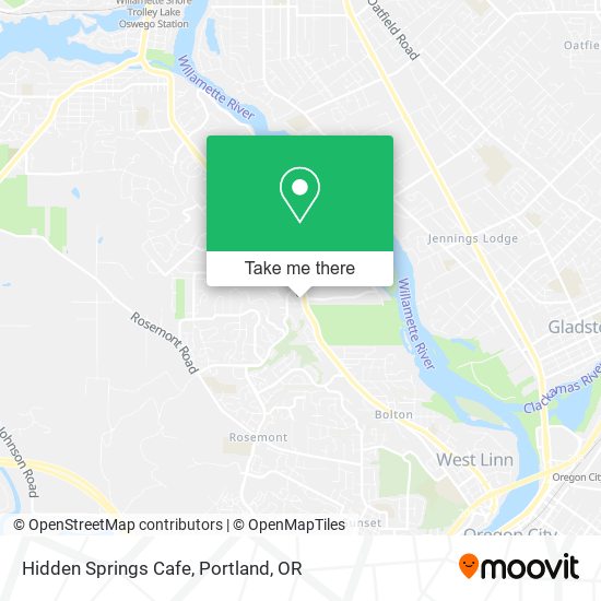 Hidden Springs Cafe map