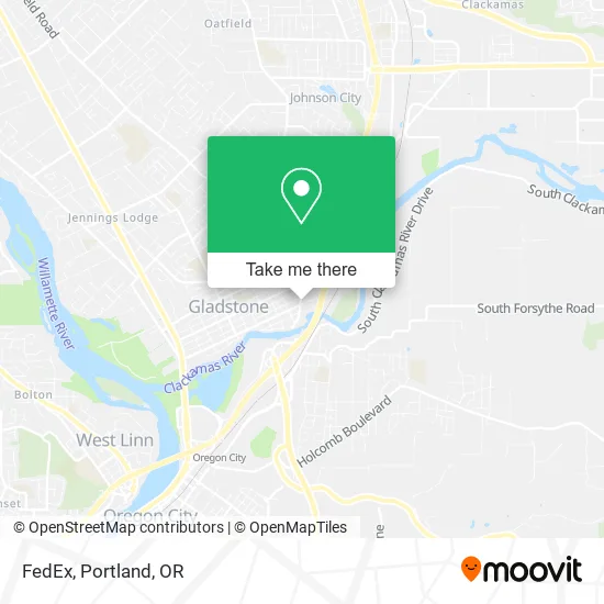 Mapa de FedEx