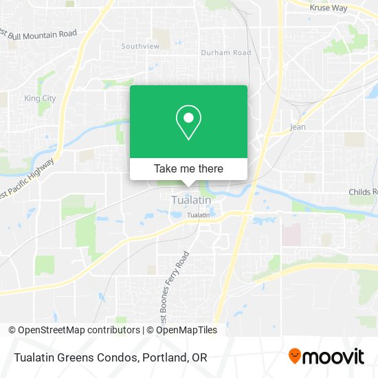 Tualatin Greens Condos map