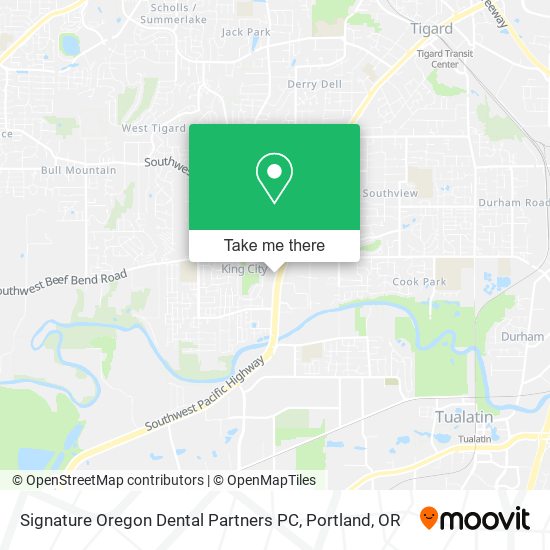 Mapa de Signature Oregon Dental Partners PC