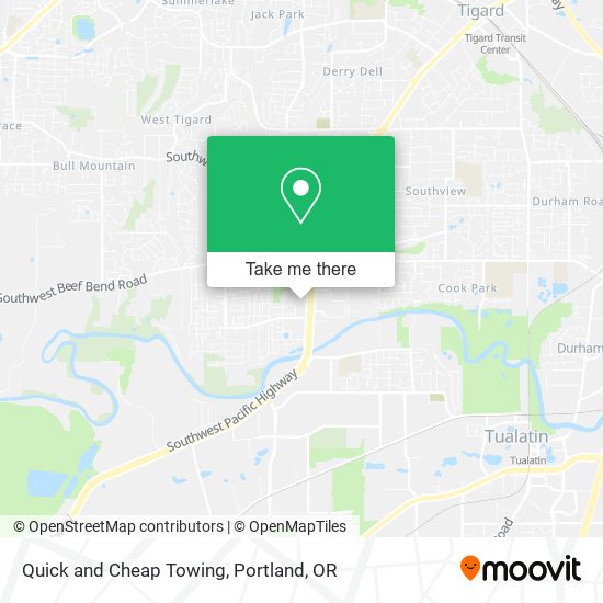 Quick and Cheap Towing map