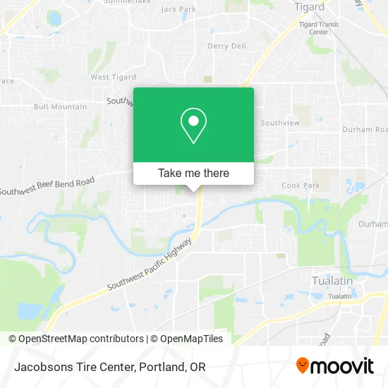 Jacobsons Tire Center map