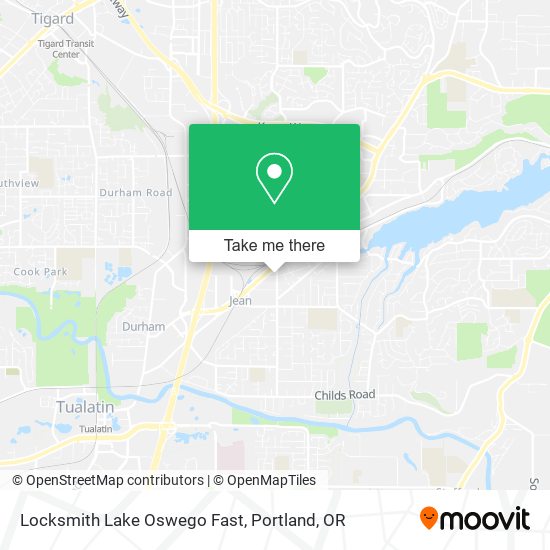 Mapa de Locksmith Lake Oswego Fast