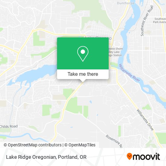 Lake Ridge Oregonian map