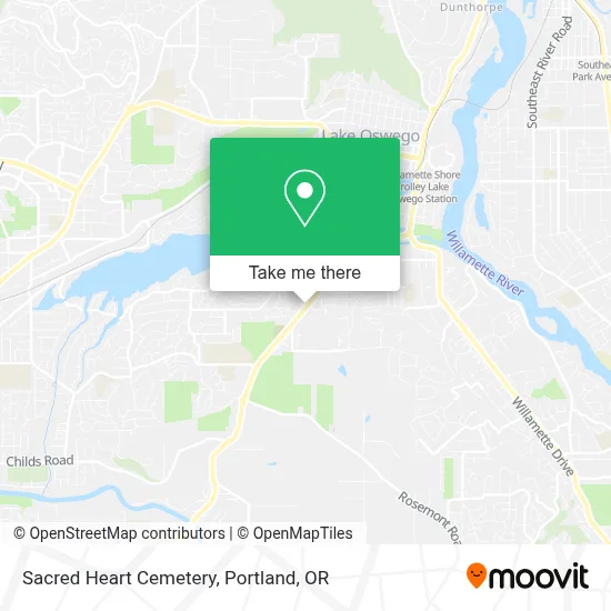 Sacred Heart Cemetery map