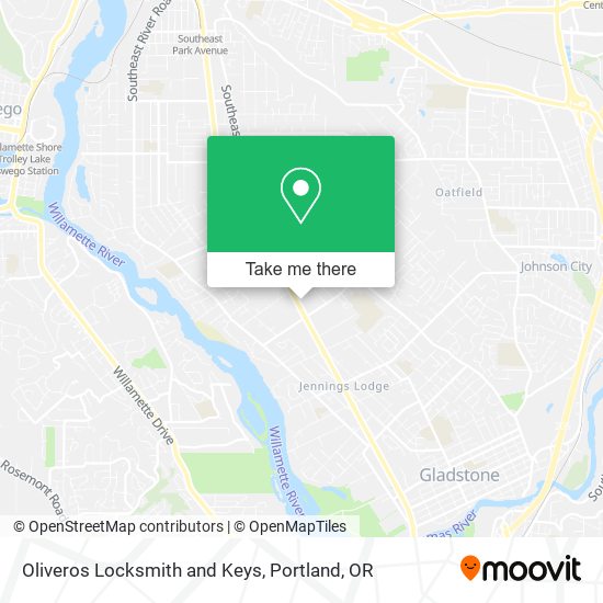 Oliveros Locksmith and Keys map