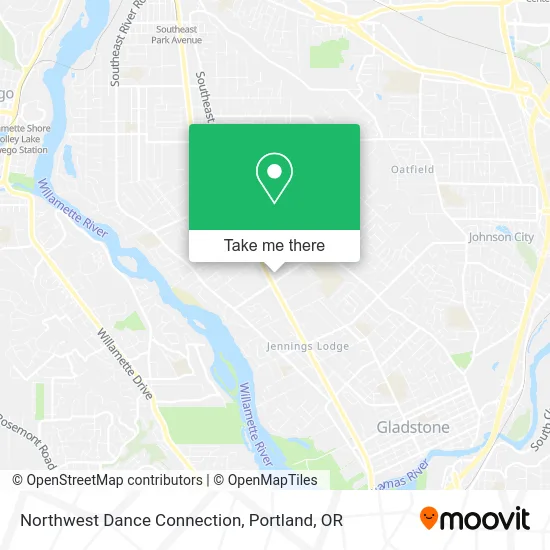 Northwest Dance Connection map