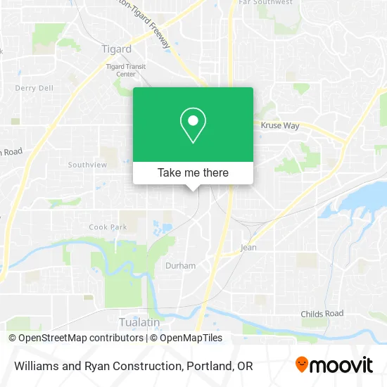 Williams and Ryan Construction map